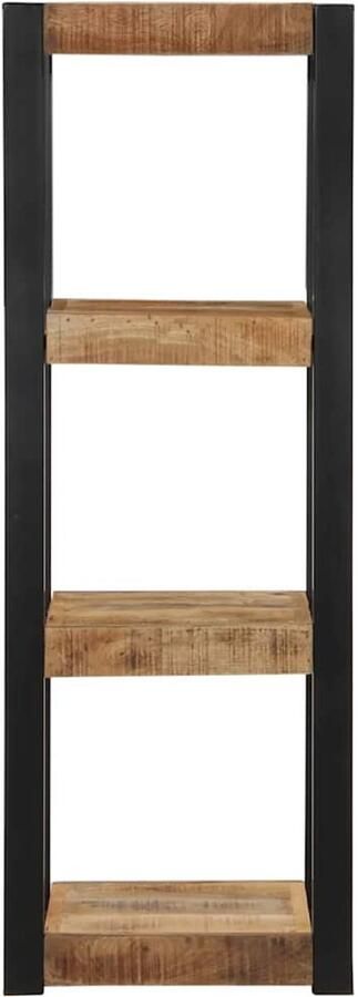 VidaXL Wandplank Wandplanken Zwevende Plank Aan De Muur Gemonteerde Plank Wandschap 35x35x100 cm massief ruw mangohout