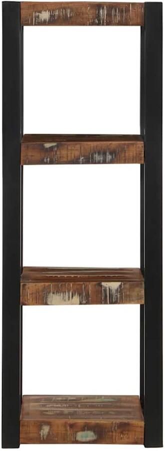 VidaXL Wandplank Wandplanken Zwevende Plank Aan De Muur Gemonteerde Plank Wandschap 35x35x100 cm massief gerecycled hout meerkleurig