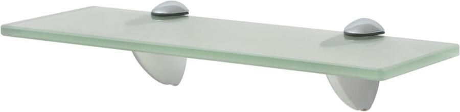 The Living Store Zwevend schap 30x10 cm 8 mm glas Zwevende Plank Wandplank Glazen Schap Vitrinekastje Opbergplank