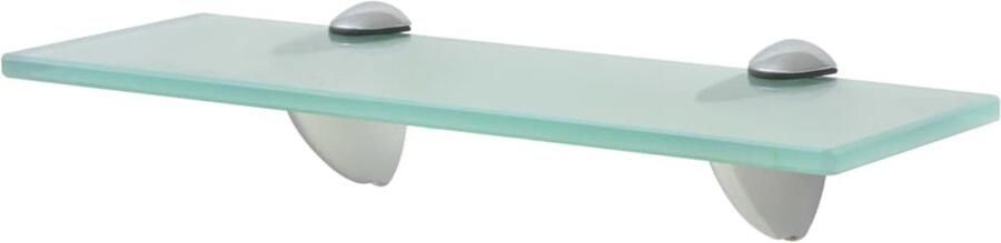 The Living Store Zwevend schap 30x10 cm 8 mm glas Zwevende Plank Wandplank Badkamerschaps Glazen Schap Opbergruimte