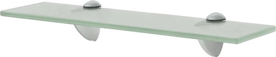 The Living Store Zwevend schap 40x20 cm 8 mm glas Zwevende Plank Wandplank Glazen Plank Zachte Glas Salontafel