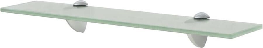 The Living Store Zwevend schap 50x20 cm 8 mm glas Zwevende Plank Wandplank Glazen Schap Vitrinekast Opbergruimte - Foto 2