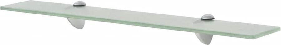 The Living Store Zwevend schap 60x20 cm 8 mm glas Zwevende Plank Wandplank Glazen Schap Vitrinekast Decoratief Rek