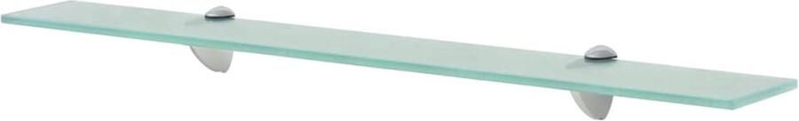 The Living Store Zwevend schap 70x10 cm 8 mm glas Zwevende Plank Wandplank Glaswandplank Vitrinekastje Opbergplank