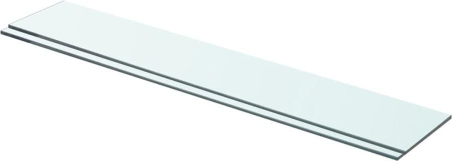 VidaXL Schappen 2 st 70x12 cm glas transparant Glazen Schappen Wandplanken Vitrinekast Displayplank Transparante Planken