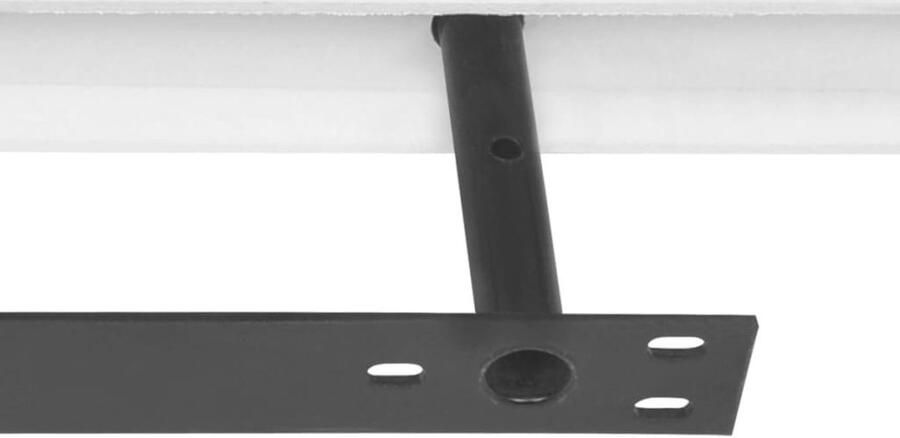 VidaXL Wandplanken Set van 4 MDF Onzichtbaar montagesysteem Wit 40x20x3.8cm Wandsteun