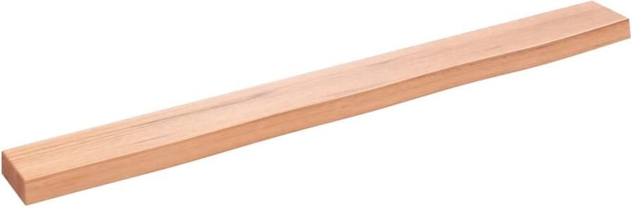 VidaXL Wandschap 100x10x4 cm behandeld massief eikenhout lichtbruin Wandschap Wandschappen Wandplank Wandrek