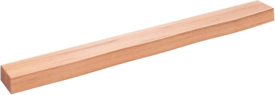 VidaXL Wandschap 100x10x6 cm behandeld massief eikenhout lichtbruin Wandschap Wandschappen Wandplank Wandrek