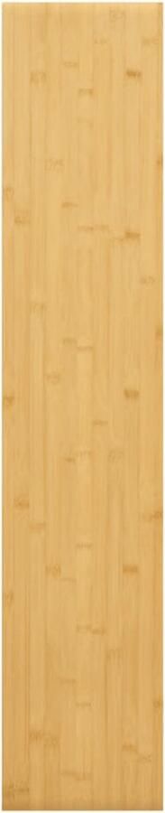 VidaXL Wandschap 100x20x4 cm bamboe Plank Planken Wandplank Opslagplank