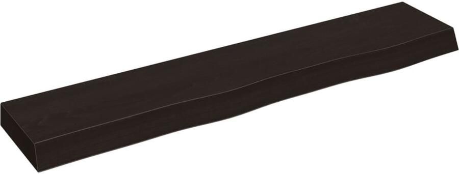 VidaXL Wandschap 100x20x6 cm Massief Eikenhout Wandplanken Houten Wandplank Eikenhouten Wandplank Rustic Wandplank Vintage Wandplank