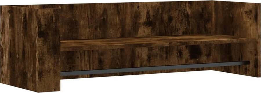 VidaXL Wandschap 100x35x30 5 cm Gerookt Eiken Zwevend Wandschap Houten Wandplank Bergruimte Wanddecoratie Badkamerkastje