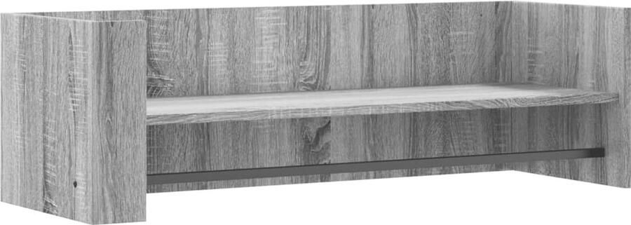 VidaXL Wandschap 100x35x30 5 cm Grijs Sonoma Eiken Zwevend Wandschap Houten Wandplank Grijze Woondecoratie Bergruimte Wanden Opslagwand