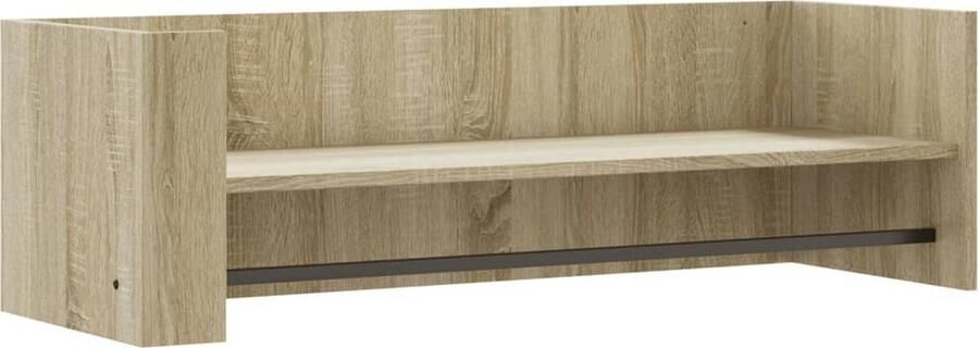 VidaXL Wandschap 100x35x30 5 cm Sonoma eiken Zwevend Wandschap Houten Wandplank Opbergwand Salontafel Badkamerkastje