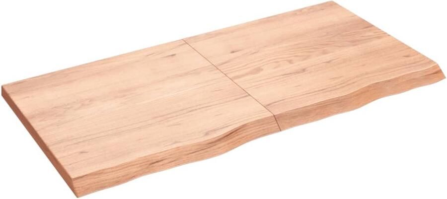 VidaXL Massief Eiken Wandschap 120x60cm Wandplanken Eikenhouten Meubels Rustic Decor Opbergoplossing Woonaccessoires