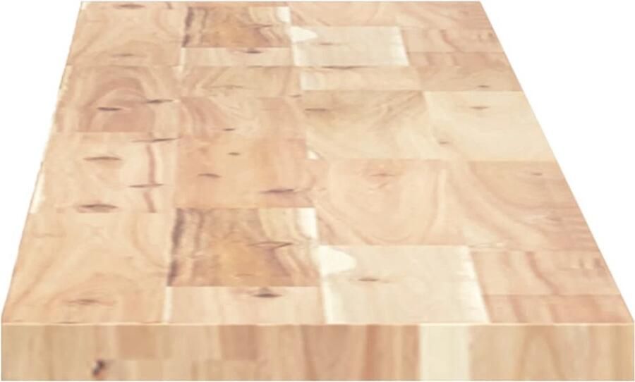 VidaXL Wandschap 140x20x2 cm Massief Acaciahout Zwevend Wandschap Houtwanddecoratie Wandplank Acaciahout Livingroom Decoratie