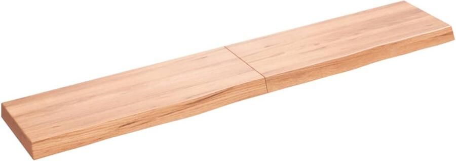 VidaXL Wandschap 160x30cm massief eikenhout Wandplank Eikenhouten Plank Ruime Wandplank Vintage Wandplank Industriële Wandplank