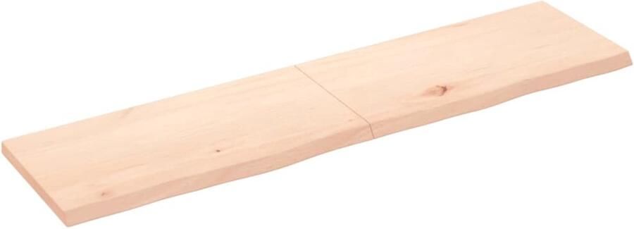 VidaXL Wandschap 160x40 cm Massief Eikenhout Wandplank Houten Plank Eikenhouten Wandplank Ruime Wandplank Vintage Wandplank