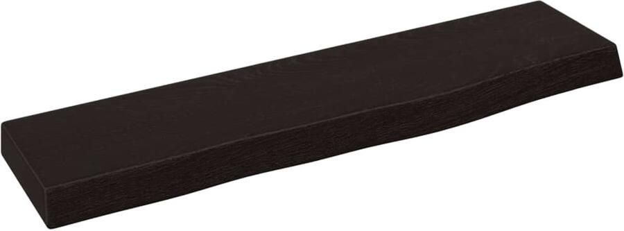 VidaXL Wandschap 40x10x2 cm Massief Eikenhout Wandplank Houten Plank Eikenhouten Wandplank Rustic Wanddecoratie Opbergplank