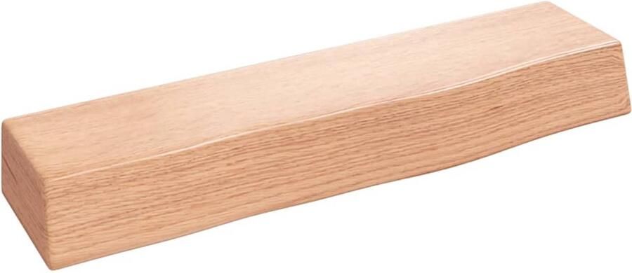 VidaXL Wandschap 40x10x6 cm behandeld massief eikenhout lichtbruin Wandschap Wandschappen Wandplank Wandrek