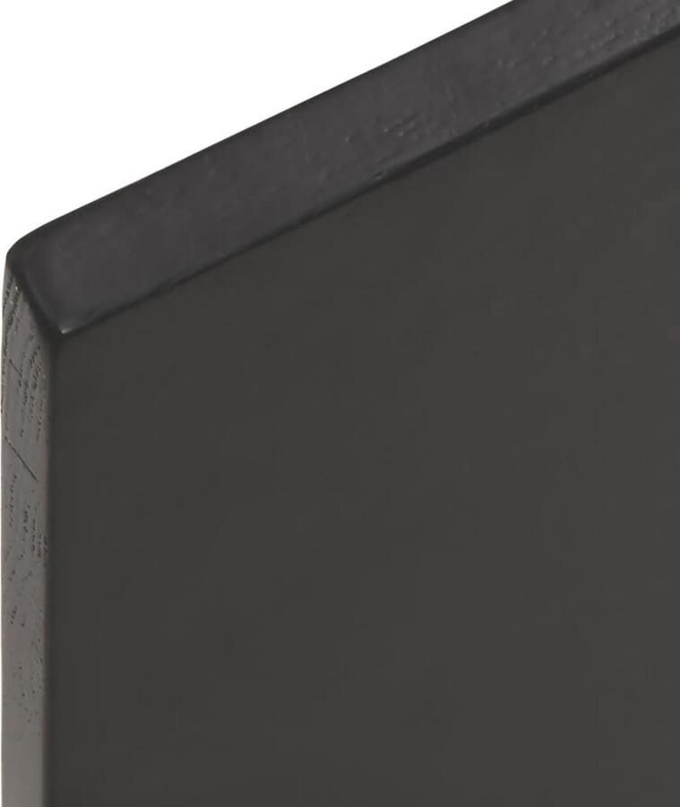 VidaXL Wandschap 40x20x2 cm Massief Eiken Donkerbruin Wandplank Houten Plank Eikenhouten Wandplank Rustic Wanddecoratie Opbergruimte