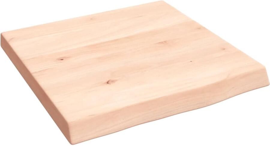 VidaXL Wandschap Massief Eikenhout 40x40 cm Onbehandeld Wandplank Houten Plank Eikenhout Plank Rustic Decor Muurdecoratie