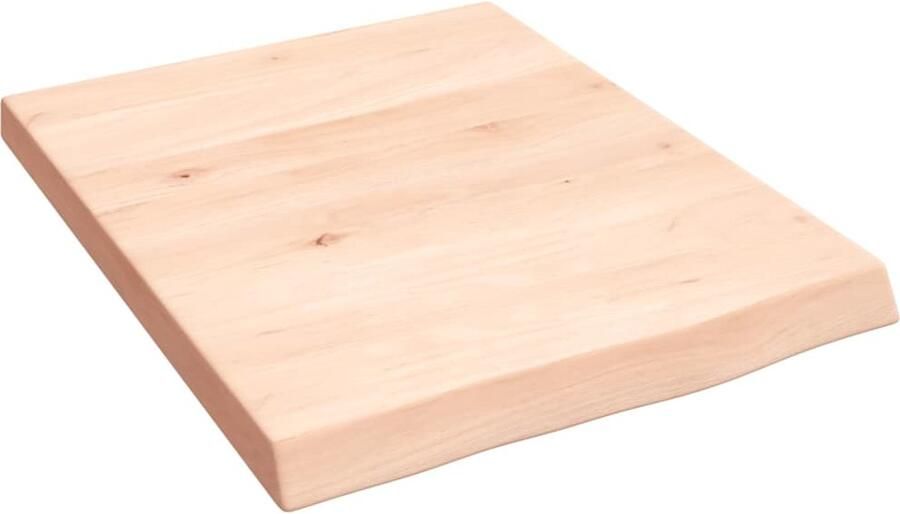 VidaXL Wandschap 40x50 cm Onbehandeld Eikenhout Wandplank Houten Plank Eikenhouten Wandplank Rustic Wandplank Vintage Wandplank