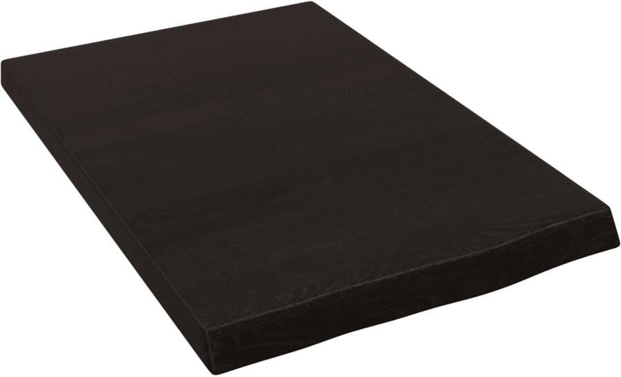 VidaXL Wandschap 40x60x(2-4)cm behandeld massief eikenhout donkerbruin Wandschap Wandschappen Wandplank Wandrek