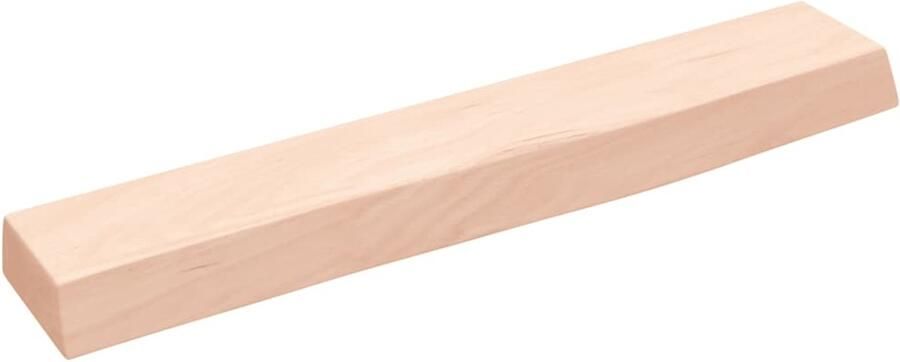 VidaXL Wandschap 60x10x4 cm Massief Eikenhout Wandplank Houten Plank Eikenhouten Plank Rustic Decor Muurdecoratie