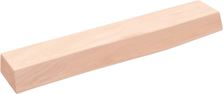 VidaXL Wandschap 60x10x6 cm onbehandeld massief eikenhout Wandschap Wandschappen Wandplank Wandrek
