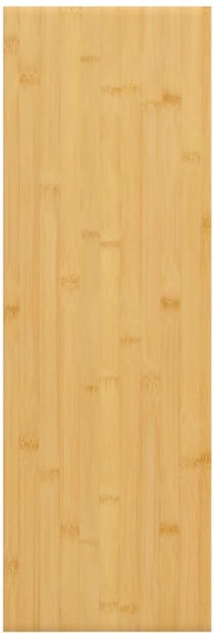 VidaXL Wandschap 60x20x1 5 cm Bamboe Gelakt Wandplank Bamboeplank Opslagoplossing Badkameraccessoires Woondecoratie