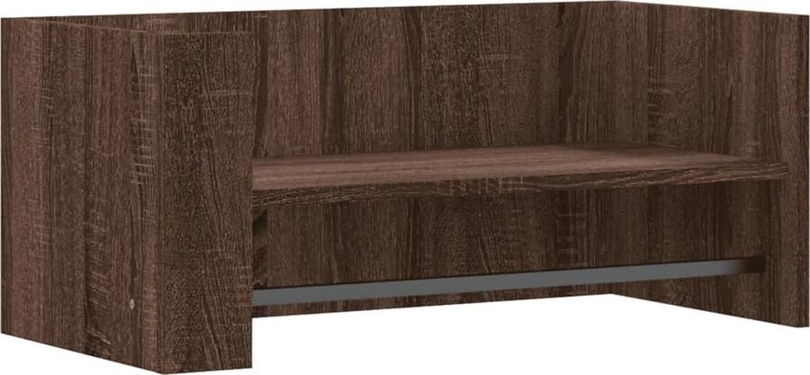 VidaXL Wandschap 70 5x35x30 5 cm Bruin Eikenhout Zwevend Wandschap Houten Wandplank Bergruimte Muurschaap Opbergkast