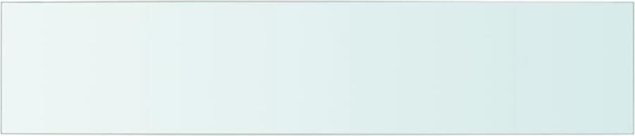 VidaXL Wandschap 70x15 cm Transparant Glas Glazen Wandplank Wandenplankje Vitrinekastje Displaywand Modern Wanddecoratie