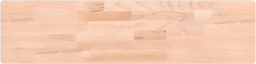 VidaXL Wandschap 80x20x4 cm Massief Beukenhout Wandplank Beukenhout Plank Houten Wanddecoratie Opbergplankje Multifunctionele Wandplank