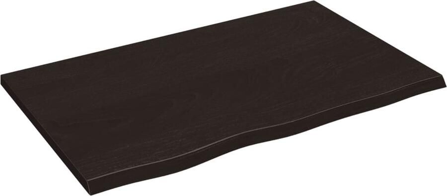 VidaXL Wandschap 80x50x2 cm Massief Eikenhout Wandplank Houten Wandplank Eikenhouten Wandplank Rustic Wandplank Wanddecoratie