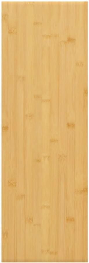 VidaXL Wandschap Bamboe 60x20x4 cm Wandplank Bamboewandplank Opbergplankje Woonaccessoires Interieurbouw