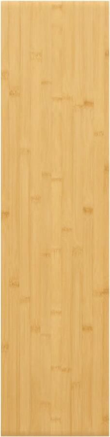 VidaXL Wandschap Bamboe 80x20x1 5 cm Wandplank Bamboewandplank Zwevende Wandplank Opbergplankje Decoratief Wandrek