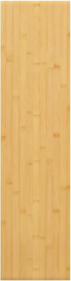 VidaXL Wandschap Bamboe 80x20x2 5 cm Wandplank Bamboeplank Opslagoplossing Woonaccessoire Rustic Style