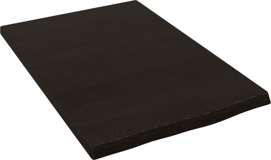 VidaXL Wandschap Eikenhout 40x60x2 cm Donkerbruin Wandplanken Houten Wandplank Eikenhout Plank Wanddecoratie Opbergoplossing