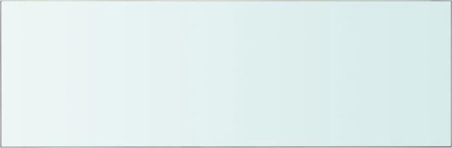 VidaXL Wandschap Glas 90x30 cm Transparant Glazen Wandplank Wandplankje Vitrinekast Displayrek Modern Wonen