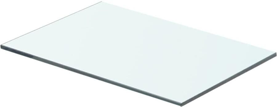 VidaXL Wandschap Glas Transparant 40x20 cm Glazen Wandplank Wandplankje Vitrinekastje Displayrek Modern Woonaccessoire