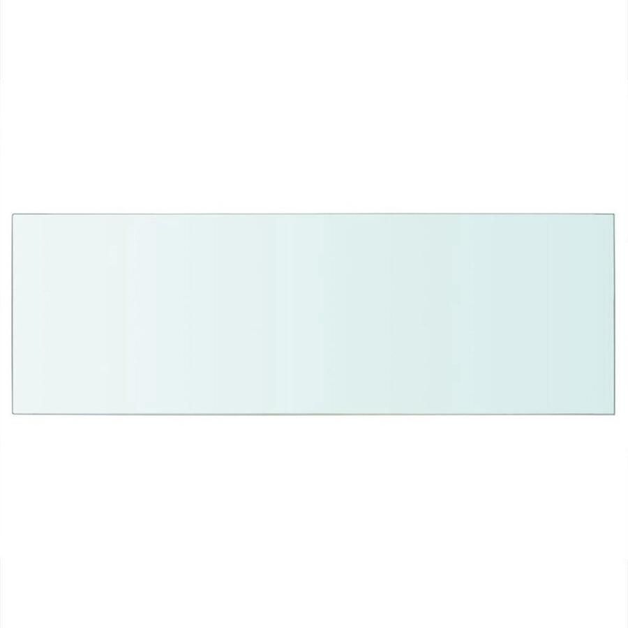 VidaXL Wandschap Glas Transparant 70x25 cm Glazen Wandplank Wandschaps Vitrinekast Decoratief Schap Display Plank