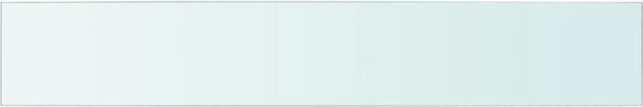 VidaXL Wandschap Glas Transparant 90x15 cm Glazen Wandplank Wandplankje Vitrinekast Displayrek Woonaccessoires