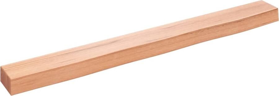 VidaXL Wandschap Massief Eikenhout 100x10x6 cm Wandplanken Eikenhouten Plank Rustic Style Wanddecoratie Opbergoplossing