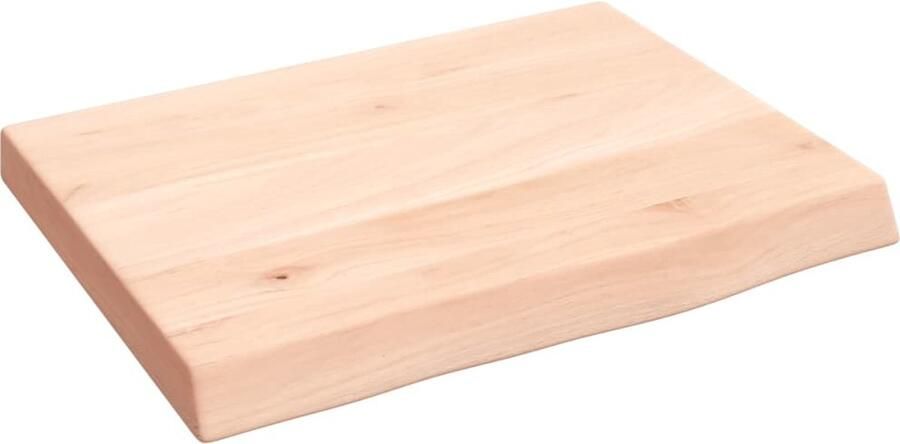VidaXL Wandschap Massief Eikenhout 40x30x4 cm Wandplank Houten Wandplank Eikenhouten Wandplank Opslagruimte Wanddecoratie