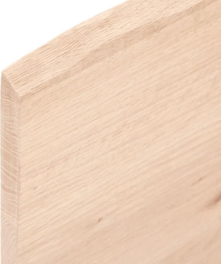 VidaXL Wandschap Massief Eikenhout 40x60x2 cm Wandplank Houten Wandplank Eikenhouten Wandplank Opbergplank Muurdecoratie