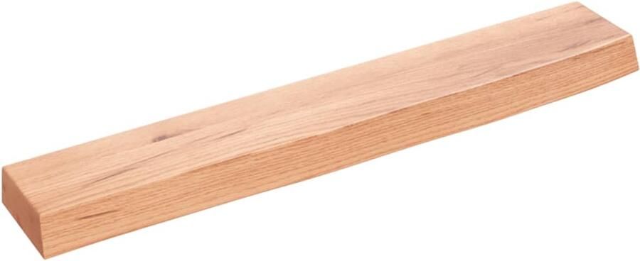 VidaXL Wandschap Massief Eikenhout 60x10x4 cm Wandplank Eikenhouten Plank Opbergplanken Muurplank Woonaccessoires