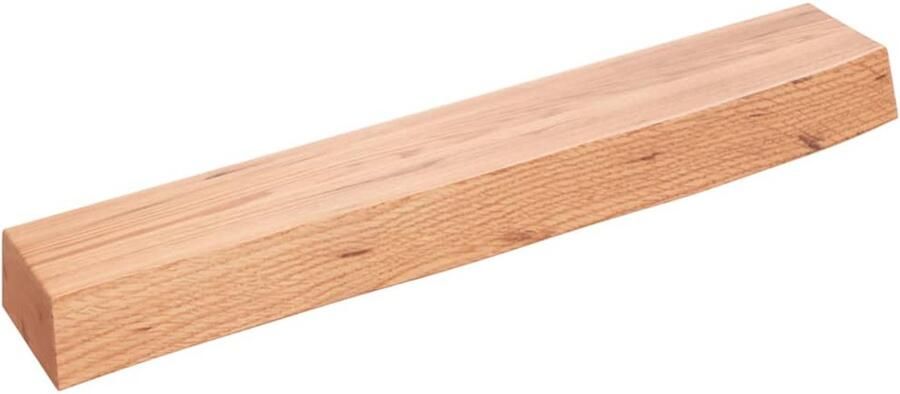 VidaXL Wandschap Massief eikenhout 60x10x6 cm Wandplank Rustieke Plank Eikenhouten Plank Vintage Plank Opbergplanken