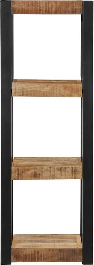 VidaXL Wandschap Massief Mangohout 35x35x100 cm Wandplank Mango Wood Opbergplanken Wanddecoratie Living Room Furniture