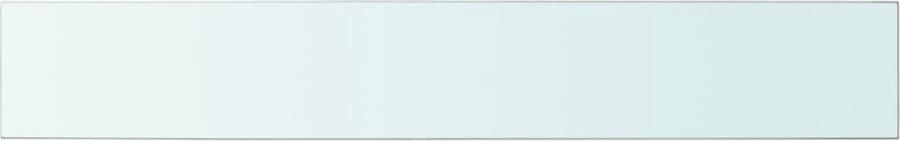 VidaXL Wandschap Transparant 100x15 cm Glas Wandplank Glazen Wandplank Transparante Wandplank Wanddecoratie Vitrinekast