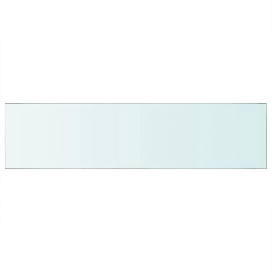 VidaXL Wandschap Transparant 100x25 cm Glas Glazen Wandplank Wandschaps Transparant Gehard Glas Decoratief